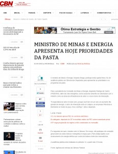 Ministro de Minas e Energia apresenta hoje prioridades da pasta